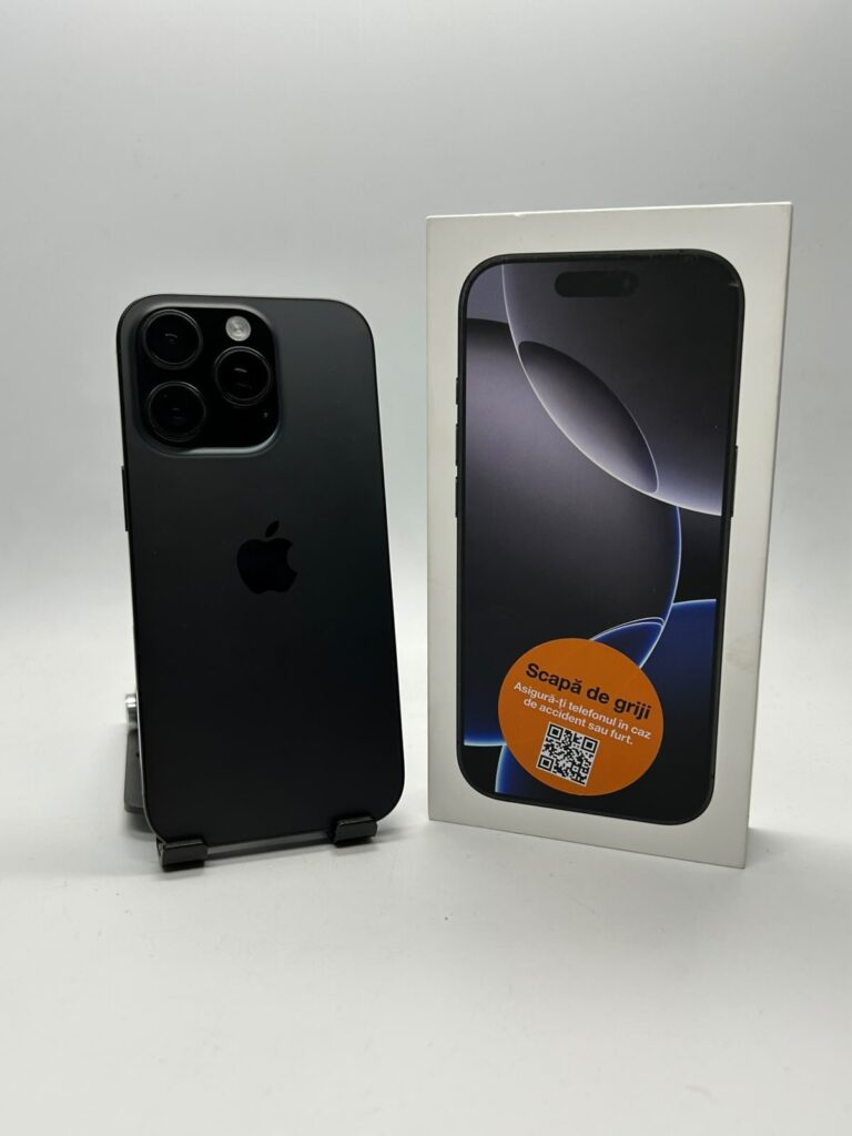 Apple iPhone 16 Pro, 128GB, 5G, Black Titanium