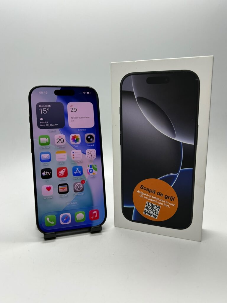 Apple iPhone 16 Pro, 128GB, 5G, Black Titanium – Timișoara – poza 7 din 8