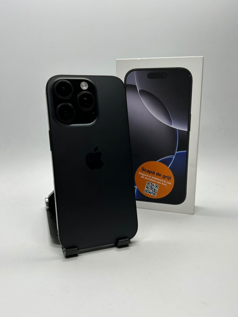 Apple iPhone 16 Pro, 128GB, 5G, Black Titanium – Timișoara – poza 2 din 8