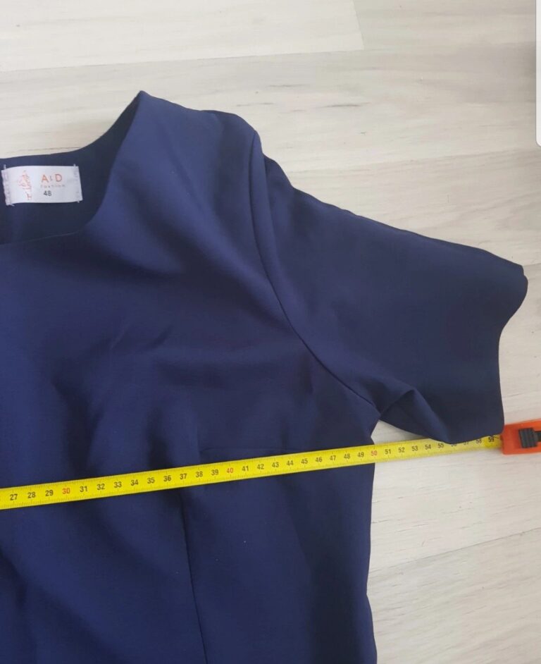 Rochie elegantă albastru marin A&D Fashion – Mărimea 48 – Bragadiru – poza 5 din 8
