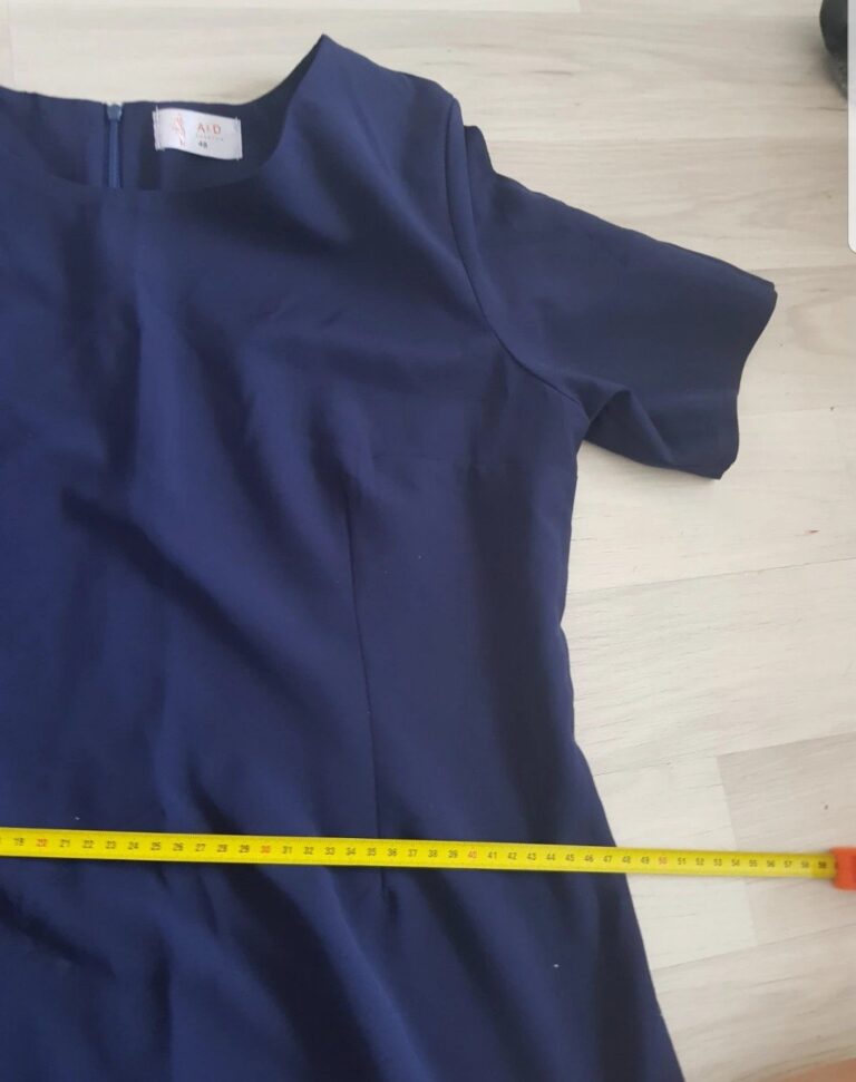 Rochie elegantă albastru marin A&D Fashion – Mărimea 48 – Bragadiru – poza 4 din 8