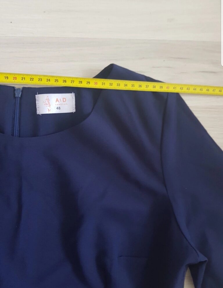 Rochie elegantă albastru marin A&D Fashion – Mărimea 48 – Bragadiru – poza 6 din 8